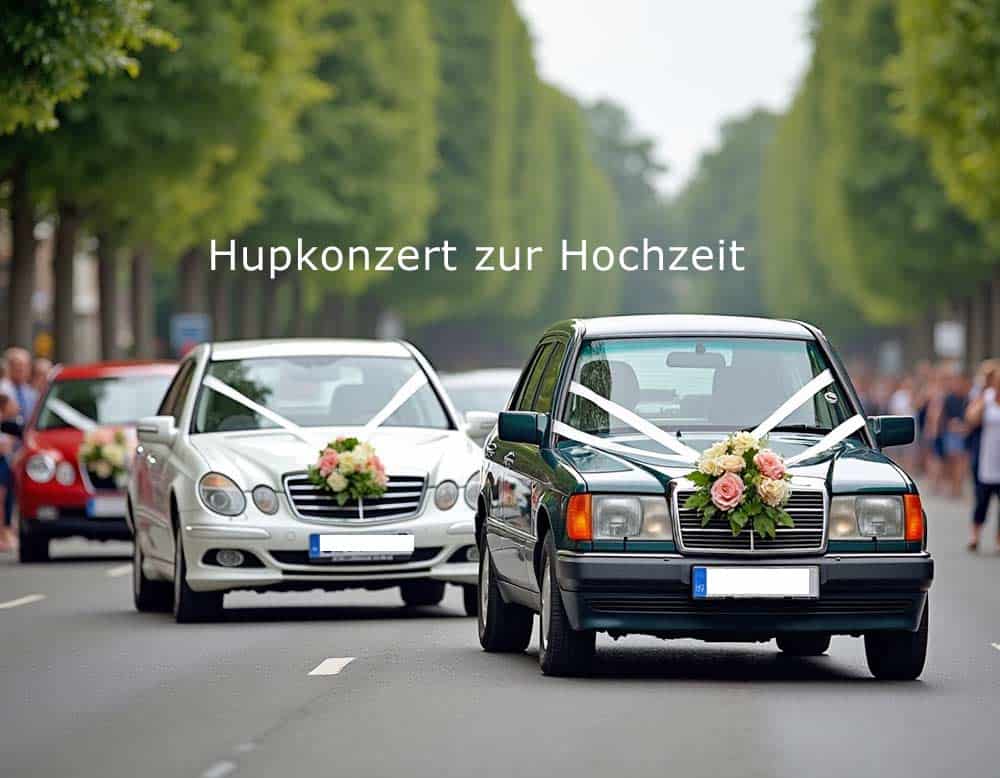 Du betrachtest gerade Hupen zur Hochzeit – Warum hupt man zur Hochzeit und wann?